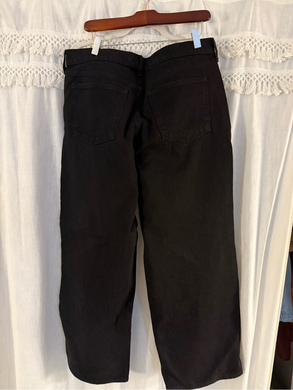 Black Wide Leg Jeans - Picture 2 of 3